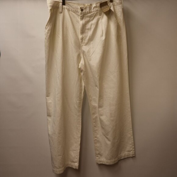 J.Crew Premium Edition White Full Length Slim Wide-Leg Pants Size 30P Cotton Wom - Picture 10 of 13